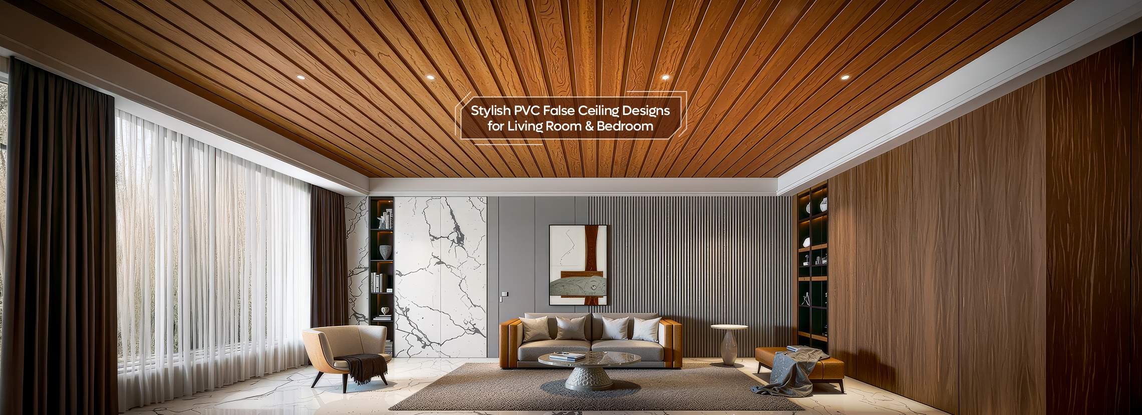 Stylish PVC False Ceiling Designs for Living Room and Bedroom – Trendpvc